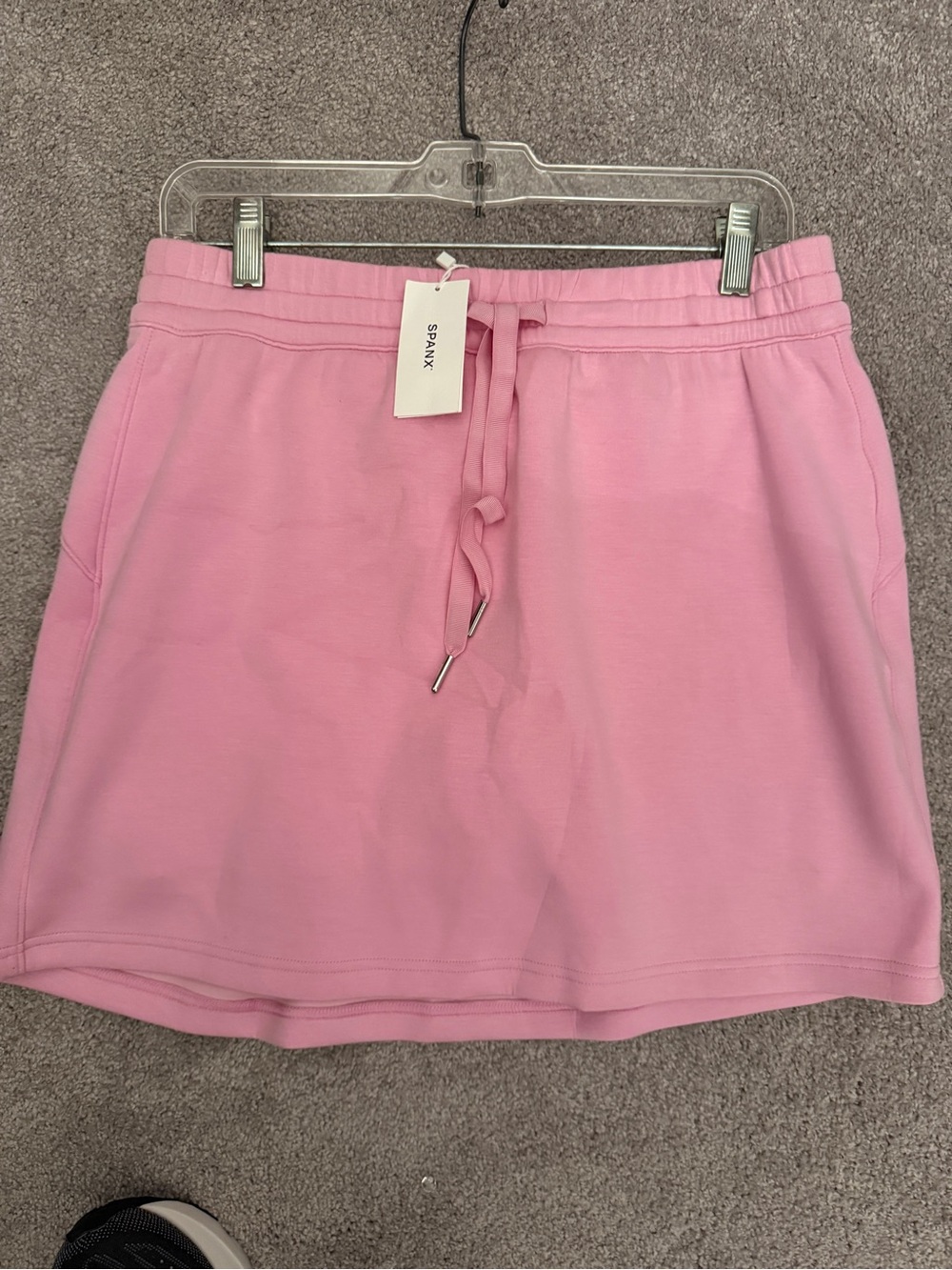 SPANX Light Pink Petunia Drawstring Mini Skort
